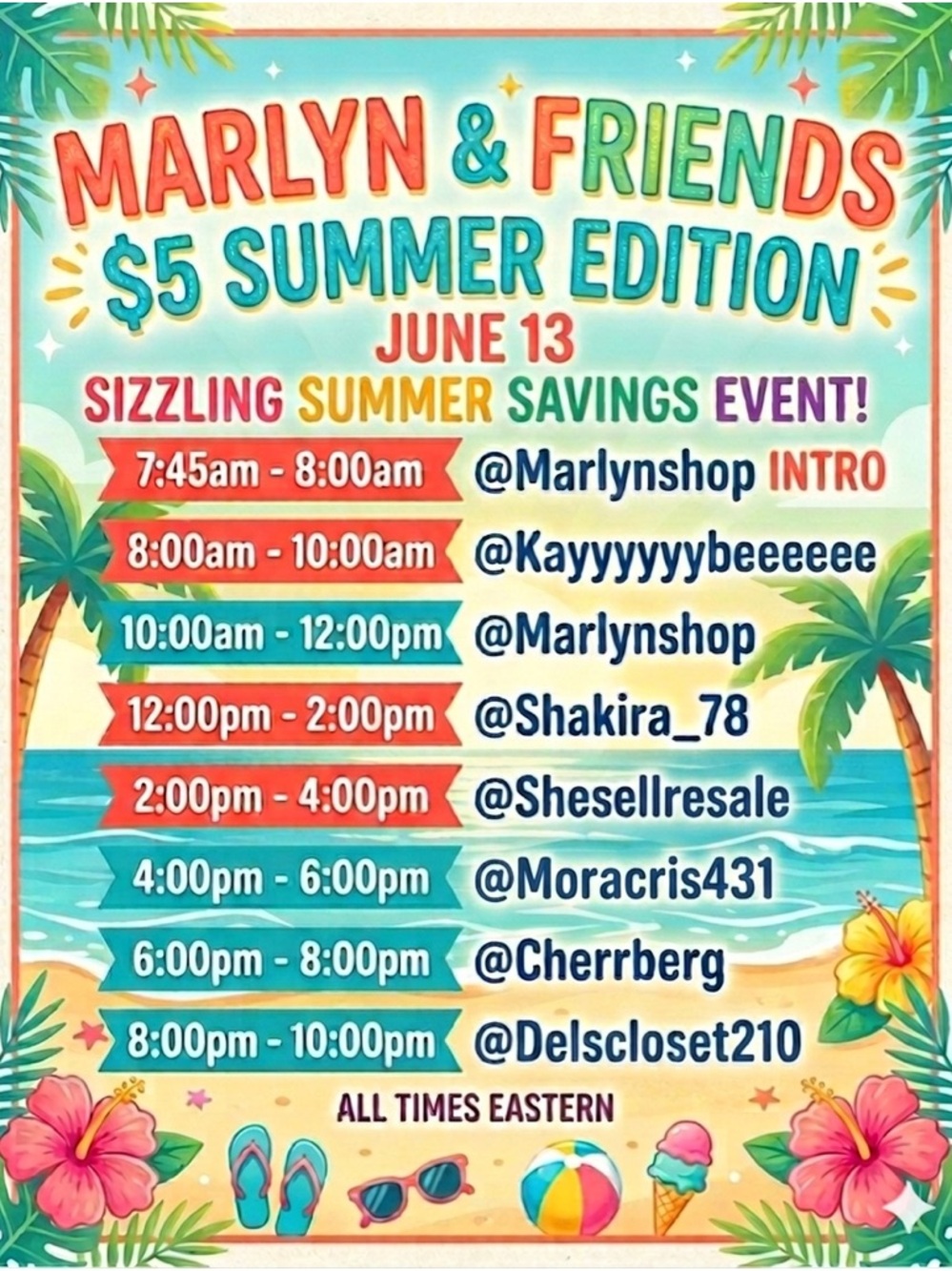 Marlyn & Friends $5 Summer Edition Train Show June 13